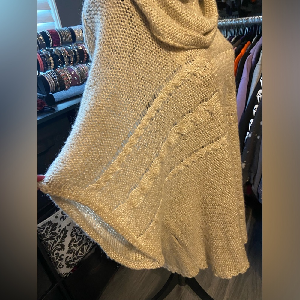 Nine West Vintage America Sweater Poncho 3X - Picture 6 of 11